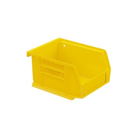 Akro-Mils Hang & Stack Storage Bin, Plastic, Yellow, 3 in H, 4-1/8 in W, 5-3/8 in L, 24 PK 30210YELLO